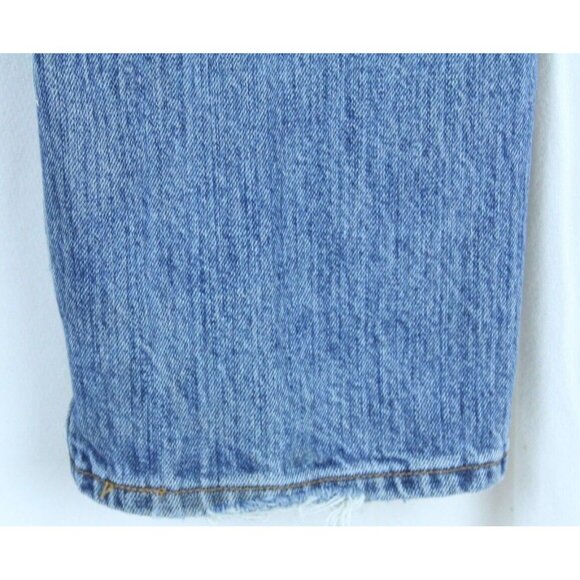 Levi's 501 33 x 30 Frayed Hem See Measurements Straight Leg Button Fly Jeans - Picture 7 of 11
